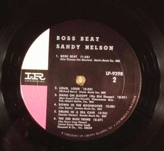 SANDY NELSON Boss Beat Mono LP 9298 VG++ Shrink  