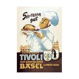 Restaurant Tivoli Basel 12x18 Giclee on canvas 