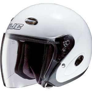  HJC Solid Mens CL 33 Touring Motorcycle Helmet   White 