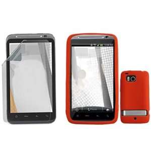  iNcido Brand HTC Incredible HD 6400 Combo Solid Red 