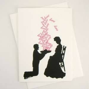  par amour love tray letterpress greeting card Health 