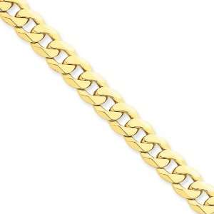  14k 8mm Beveled Curb Chain Length 20 Jewelry