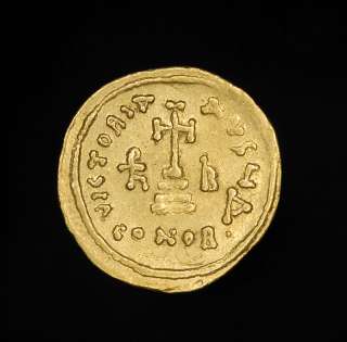  Byzantine solidus of the Emperor Heraclius, dating to 610 641 AD