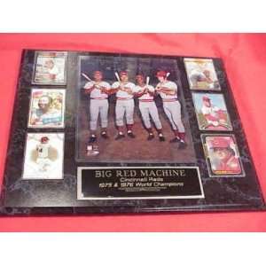  Big Red Machine 6 Card Collector Plaque
