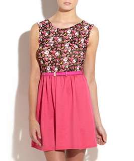 Pink Pattern (Pink) Te Amo Pink Floral Top Dress  251328379  New 