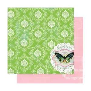 Pink Paislee Spring Jubilee Double Sided Paper 12X12 