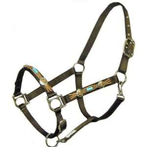  Ronmar Beaded Halter with Conchos