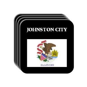  US State Flag   JOHNSTON CITY, Illinois (IL) Set of 4 Mini 