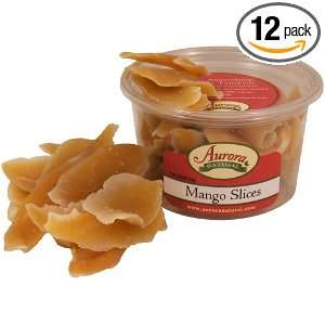 Aurora Products Inc., Natural, Mango Slices, Dried, 7.5  Ounce Tub 