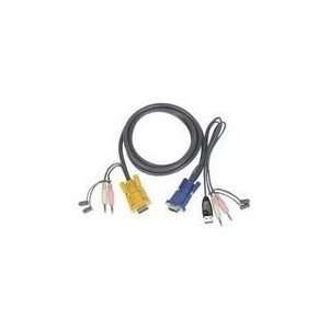  Iogear G2L5302U Micro Lite Bonded All in One USB KVM Cable 