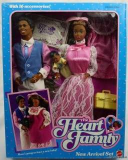 THE HEART FAMILY BLACK NEW ARRIVAL SET #2499 NRFP 1985  