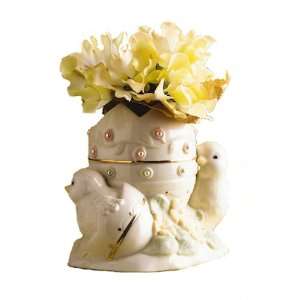  Lenox Petals & Pearls Chicks Bud Vase with Flowers 