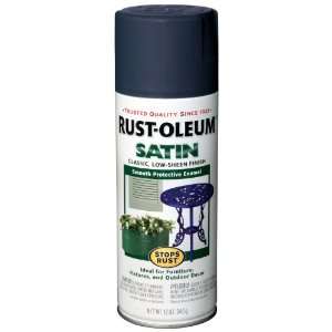  Rust Oleum 7728830 Satin Enamels Spray, Navy Blue, 12 