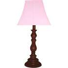 Creative Motion Industries 60126 Brown Base Resin Table Lamp   Pink