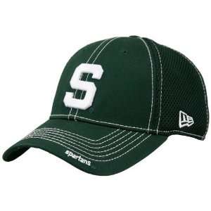 New Era Michigan State Spartans Green Youth Neo 39THIRTY Stretch Fit 