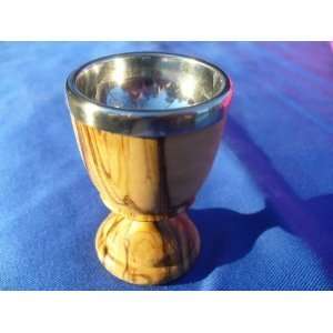  Olive Wood Communion Cup with Stainless Steel Insert. 2.4 