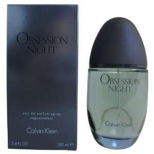 OBSESSION NIGHT Perfume. EAU DE PARFUM SPRAY 3.4 oz / 100 ml By Calvin 