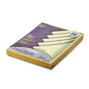   Card Stock, 65lb, Ivory, Letter, 100 Sheets per Pack
