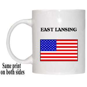  US Flag   East Lansing, Michigan (MI) Mug 