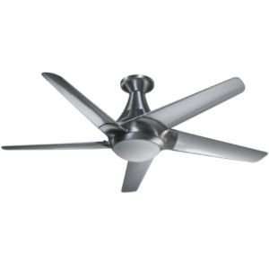   Daystar Ceiling Fan,Brushed Aluminum with Gray Over Clear blades