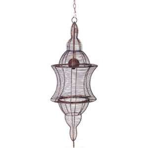  French Country Metal Wire Chandelier Adelais   3 Feet 
