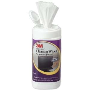 3M Commercial Office Supply Div. Premoistened Cleaning Wipes, 75 Count