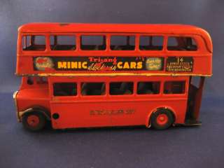 Postwar Minic Double Decker Bus  
