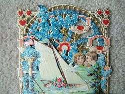 Vintage Pop Out Embossed Valentines Day Card GERMANY  