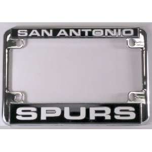  San Antonio Spurs NBA Chrome Motorcycle RV License Plate 
