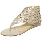 Wanted Shoes Womens Alesia Thong Sandal,Natural,8.5 M US