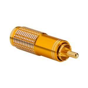  Gold RCA Super Plug Yellow 8.3mm Cable Entry Electronics