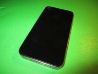 BROKEN AT&T ATT APPLE iPHONE 4 16GB Black Cell Phone Damaged Screen 