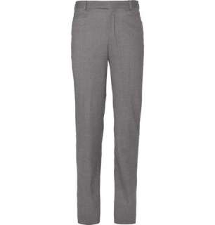   Trousers  Formal trousers  Straight Leg Wool Blend Trousers