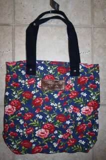 NWT Abercrombie & Fitch Flower Book Tote Bag  