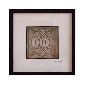  Frank Lloyd Wright Blossom Signature Frame Brass Art