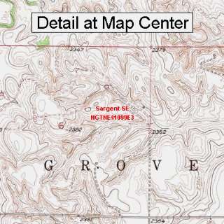  USGS Topographic Quadrangle Map   Sargent SE, Nebraska 