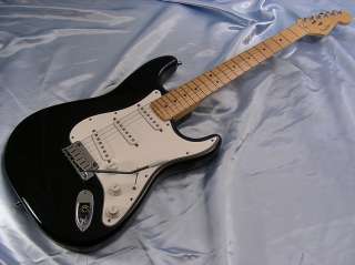 1998 Fender American Standard Series Stratocaster Black Strat USA w 