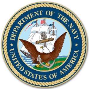  Department of the Navy seal bumper sticker 4 x 4 