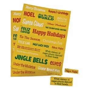  Christmas Word Stickers   Kids Stationery & Stickers 