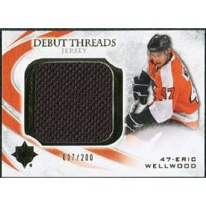   Collection Debut Threads #DTEW Eric Wellwood /200 Sports Collectibles