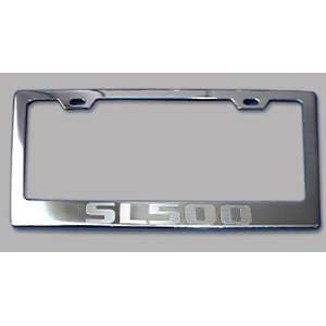  Mercedes Benz SL500 Chrome License Plate Frame 