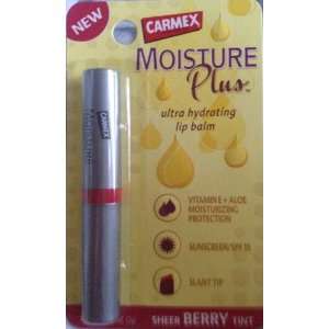  Carmex Moisture Plus Ultra Hydrating Lip Balm, Sheer Berry 