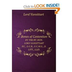Bones of Contention Lord Vansittart  Books