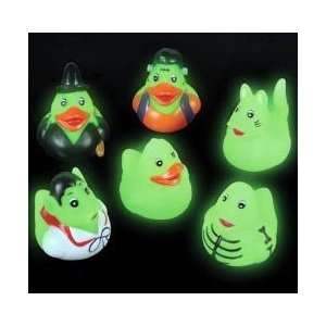   Glow in the Dark Halloween Rubber Ducks (Quantity6 / Assorted Styles