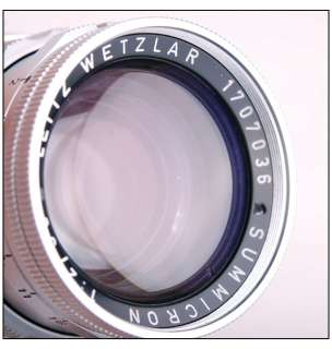 EX++* Leica Summicron M 50mm f/2 Rigid in silver 50/F2 0799429118167 