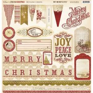  Lost & Found Christmas Adhesive Chipboard Accessories 12 