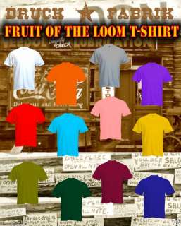 Fruit of the Loom T Shirt uni viele Farben & Größen NEU  
