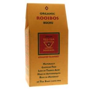 African Red Tea Imports   Organic/Kosher Rooibos Red Tea with Buchu 40 