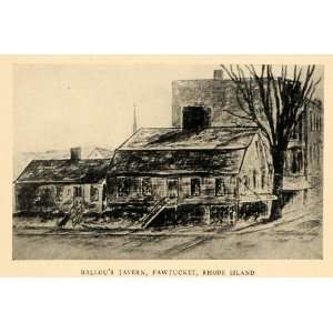  1926 Ballous Tavern Inn Pawtucket Rhode Island Print 