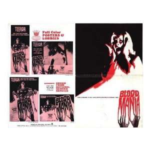 Blood Mania Original Movie Poster, 11 x 17 (1974)